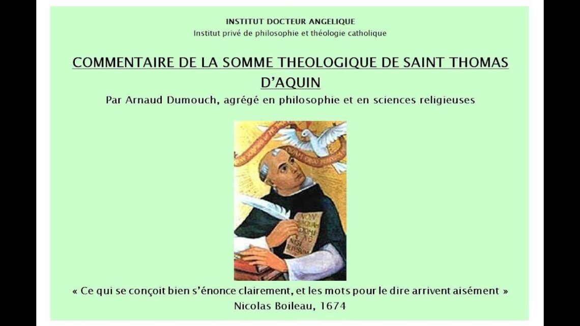 Commentaire de la Somme théologique Ia Q 13a : Les noms divins, Partie 1, par Arnaud Dumouch /