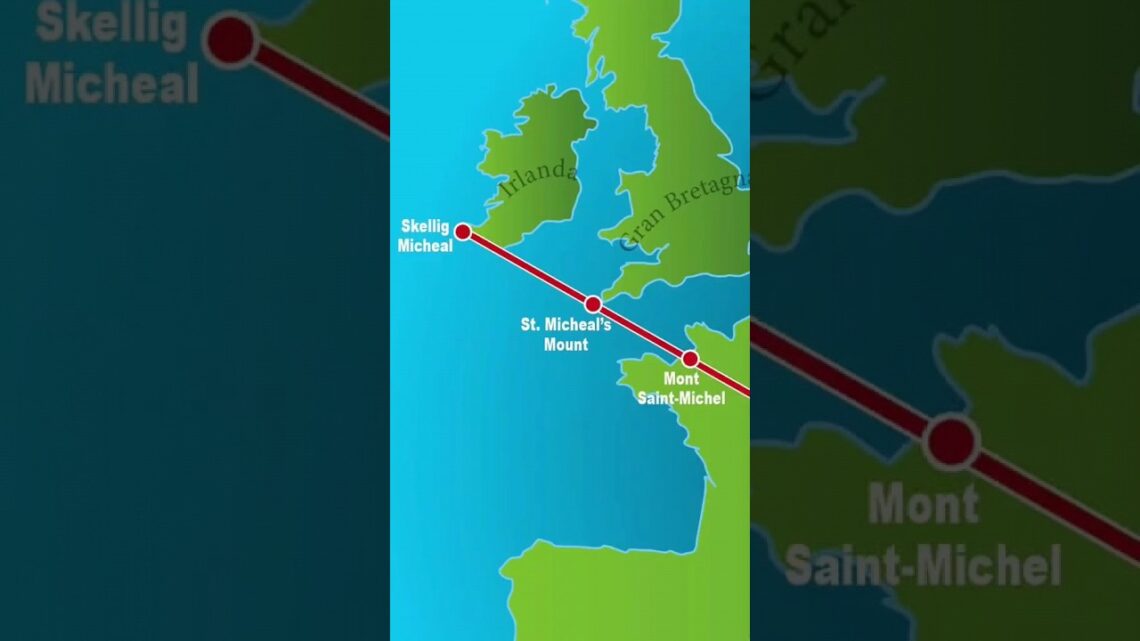 LA LIGNE PARFAITE QUI TRAVERSE L'EUROPE, L'ÉPÉE DE ST MICHEL