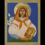 Le martyre de sainte Dymphne de Gheel, vierge, protectrice de tous les traumatisés(635-650) (15 mai/